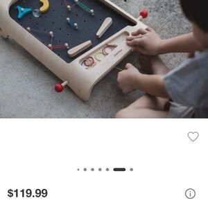 Plan Toys Pinball 1 player Sustainable Wooden Montessori STEAM Perfect Condition